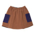 Wynken Brun/Black/Navy Panel Pocket Skirt